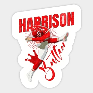 Harrison Butker The Kicker Vintage Sticker